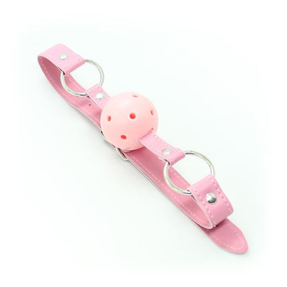LATETOBED BDSM LINE - MORDAZA TRANSPIRABLE AJUSTABLE BOLA 4,5 CM ROSA