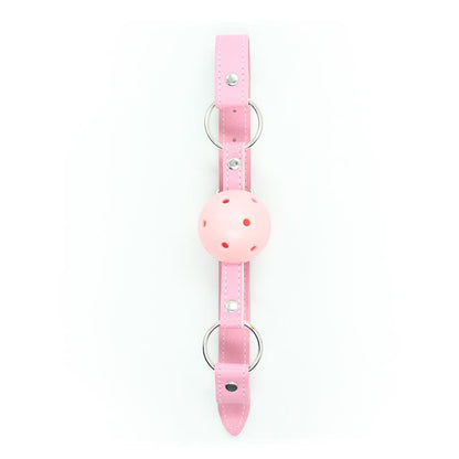 LATETOBED BDSM LINE - MORDAZA TRANSPIRABLE AJUSTABLE BOLA 4,5 CM ROSA