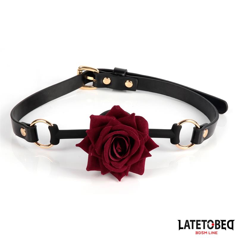 LATETOBED BDSM LINE - MORDAZA TRANSPIRABLE CON ROSA