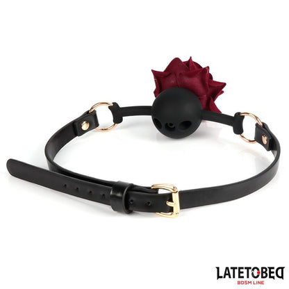 LATETOBED BDSM LINE - MORDAZA TRANSPIRABLE CON ROSA