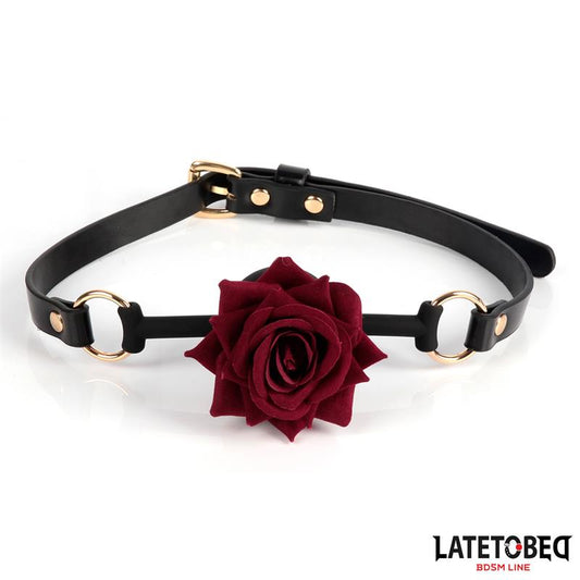 LATETOBED BDSM LINE - MORDAZA TRANSPIRABLE CON ROSA