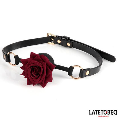 LATETOBED BDSM LINE - MORDAZA TRANSPIRABLE CON ROSA