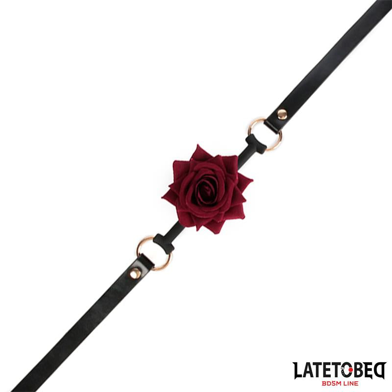 LATETOBED BDSM LINE - MORDAZA TRANSPIRABLE CON ROSA