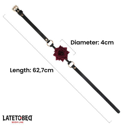 LATETOBED BDSM LINE - MORDAZA TRANSPIRABLE CON ROSA