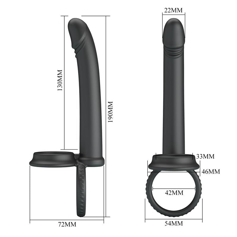 PRETTYLOVE - MOSES PLUG ANAL CON ANILLO PARA EL PENE