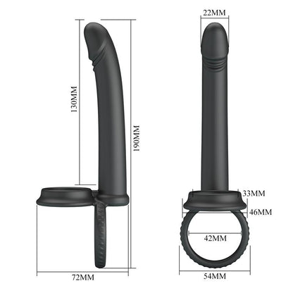 PRETTYLOVE - MOSES PLUG ANAL CON ANILLO PARA EL PENE