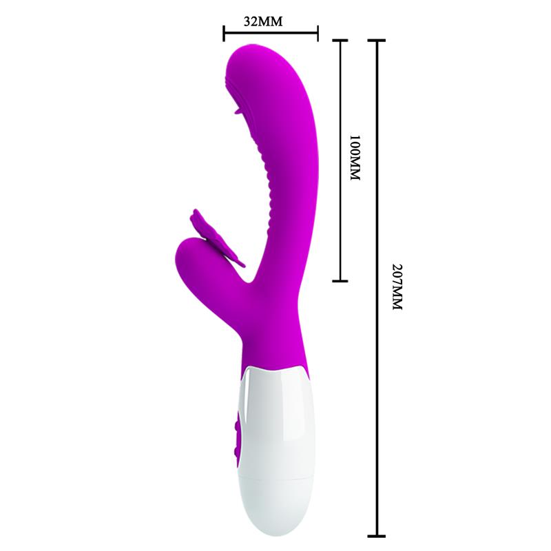 PRETTYLOVE - MOTH VIBRADOR CON LENGUA TICKLING