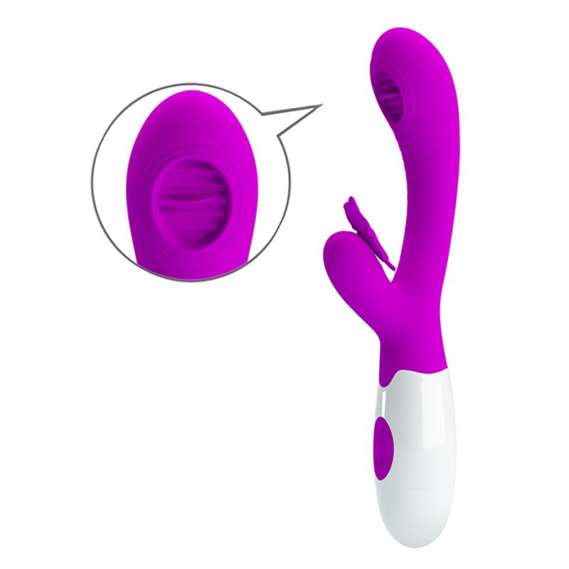 PRETTYLOVE - MOTH VIBRADOR CON LENGUA TICKLING