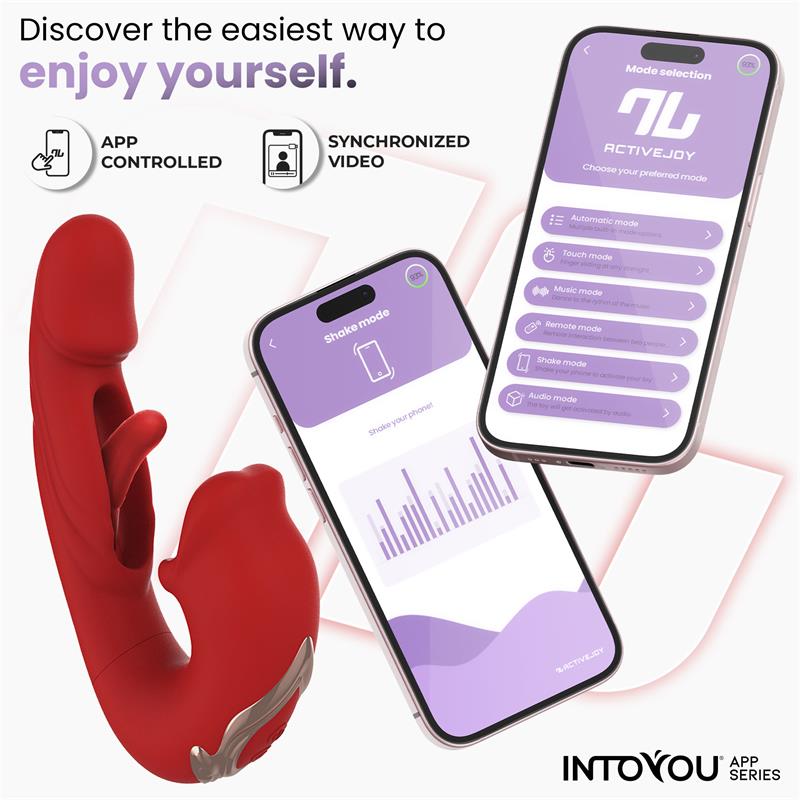 INTOYOU APP SERIES - MOUTY VIBRADOR FUNCIÓN MORDISQUEO Y FLIPPING CON APP