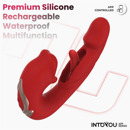 INTOYOU APP SERIES - MOUTY VIBRADOR FUNCIÓN MORDISQUEO Y FLIPPING CON APP
