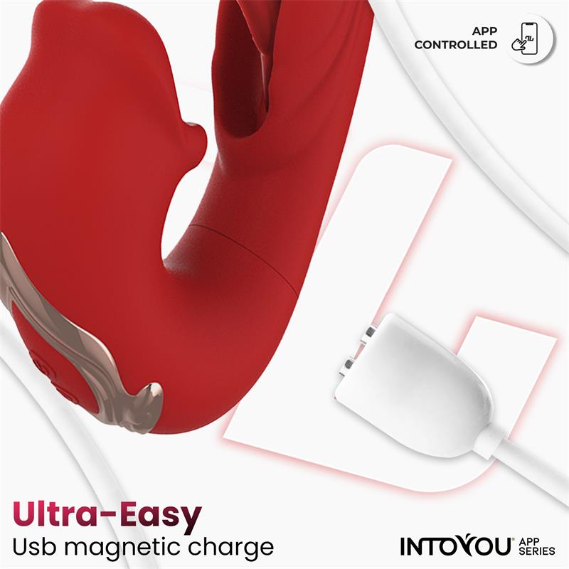 INTOYOU APP SERIES - MOUTY VIBRADOR FUNCIÓN MORDISQUEO Y FLIPPING CON APP