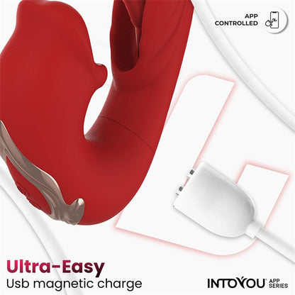 INTOYOU APP SERIES - MOUTY VIBRADOR FUNCIÓN MORDISQUEO Y FLIPPING CON APP