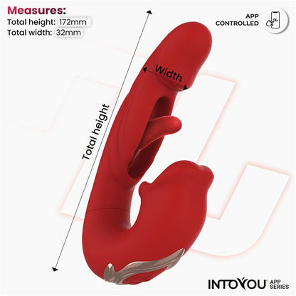 INTOYOU APP SERIES - MOUTY VIBRADOR FUNCIÓN MORDISQUEO Y FLIPPING CON APP