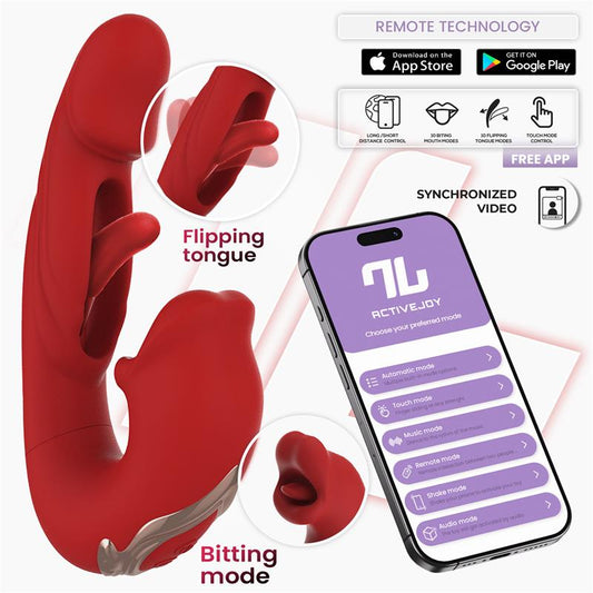 INTOYOU APP SERIES - MOUTY VIBRADOR FUNCIÓN MORDISQUEO Y FLIPPING CON APP