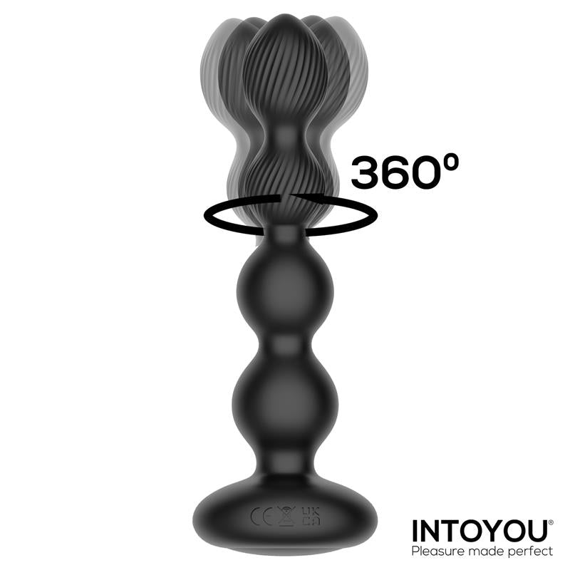 INTOYOU - MOUVE PLUG ANAL CON WAVING Y VIBRACIÓN CON CONTROL REMOTO 2 MOTORES