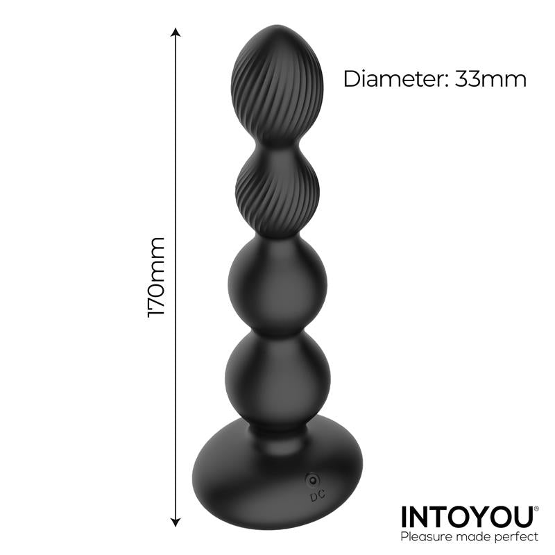 INTOYOU - MOUVE PLUG ANAL CON WAVING Y VIBRACIÓN CON CONTROL REMOTO 2 MOTORES