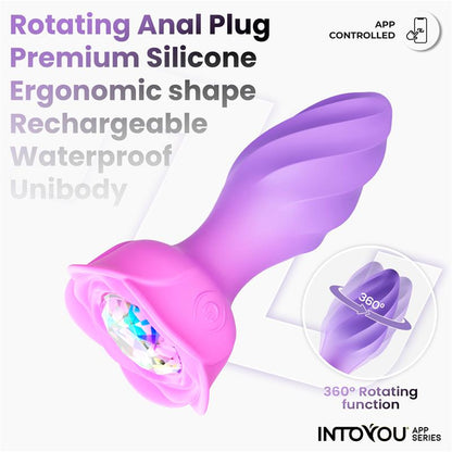 INTOYOU APP SERIES - MOXY PLUG ANAL CON ROTACIÓN 360º CON APP