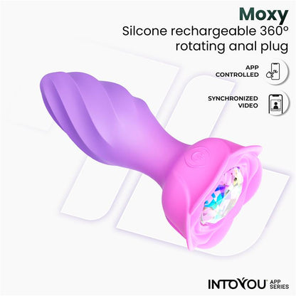 INTOYOU APP SERIES - MOXY PLUG ANAL CON ROTACIÓN 360º CON APP