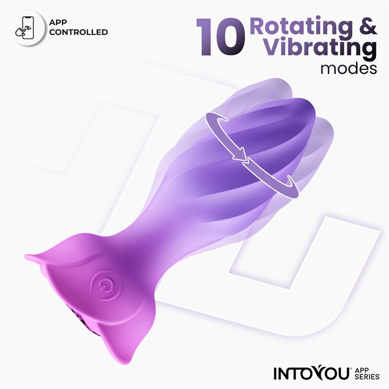 INTOYOU APP SERIES - MOXY PLUG ANAL CON ROTACIÓN 360º CON APP