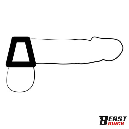BEAST RINGS - MULTI-ANILLO PARA EL PENE SILICONA 47 MM