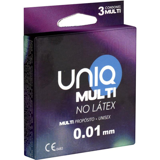 UNIQ - MULTISEX PRESERVATIVOS VARIOS USOS 3 UNIDADES