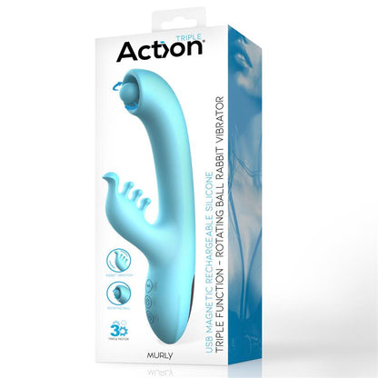ACTION - MURLY SOFT MASSAGING BALL 360º CON VIBRACIÓN DOBLE - 3 MOTORES