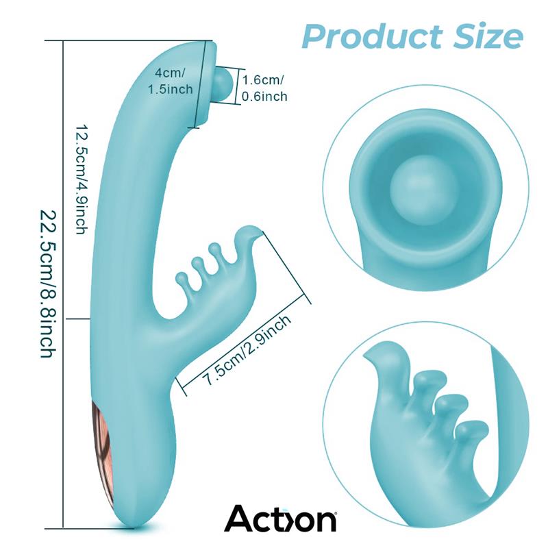 ACTION - MURLY SOFT MASSAGING BALL 360º CON VIBRACIÓN DOBLE - 3 MOTORES