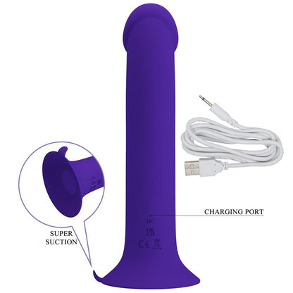 PRETTYLOVE - MURRAY YOUTH DILDO CON VIBRACIÓN Y PULSACIÓN