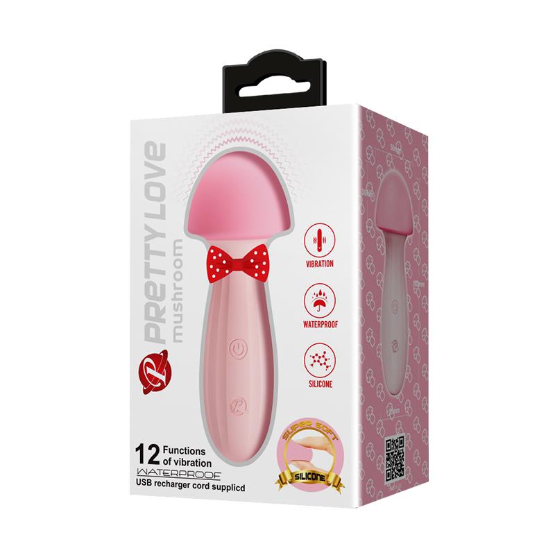 PRETTYLOVE - MUSHROOM VIBRADOR/MASAJEADOR SILICONA USB