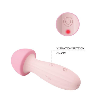 PRETTYLOVE - MUSHROOM VIBRADOR/MASAJEADOR SILICONA USB