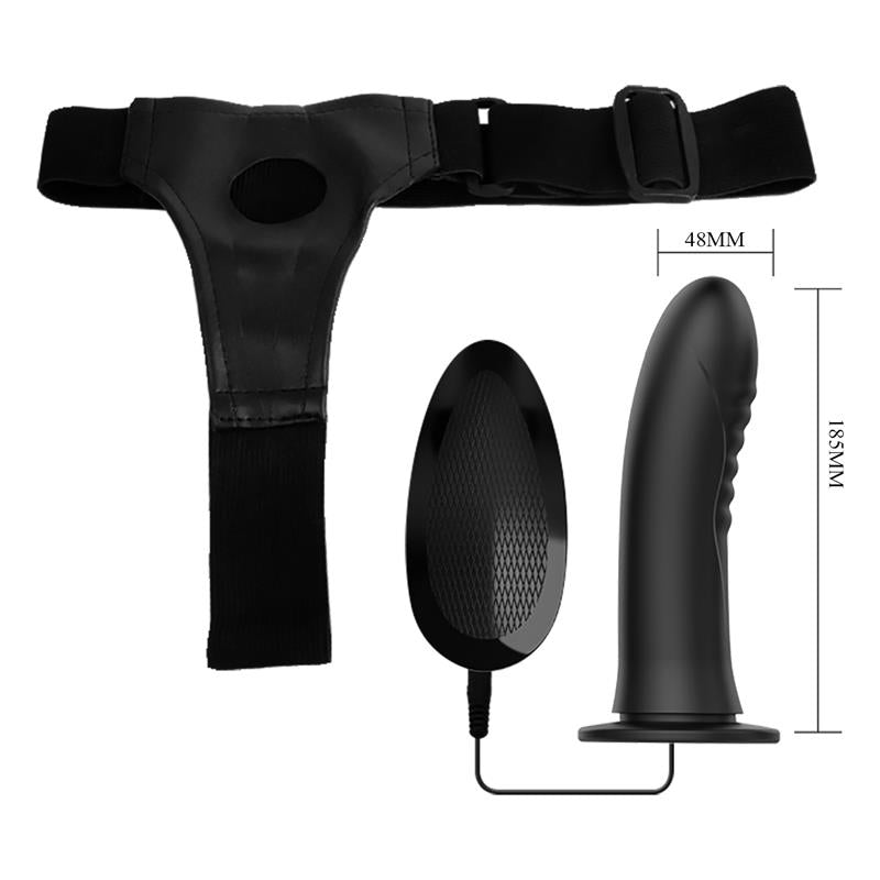 PRETTYLOVE - MYRON ARNÉS CON DILDO CON VIBRACIÓN 7.2