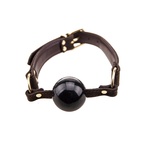 BOUND - NUBUCK LEATHER SOLID BALL GAG
