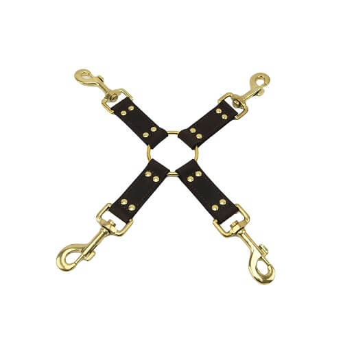BOUND - NUBUCK LEATHER 4 WAY HOG TIE