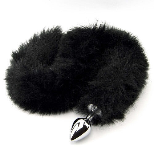 FURRY FANTASY - BLACK PANTHER TAIL BUTT PLUG