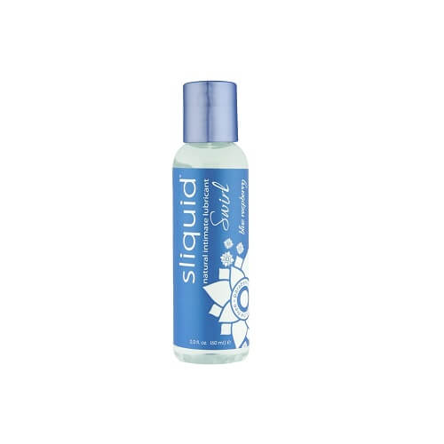 SLIQUID - NATURALS SWIRL FLAVOURED LUBRICANTS-BLUE RASPBERRY 59ML