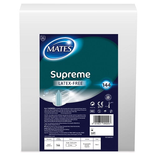 MATES - SUPREME CONDOM BX144 CLINIC PACK