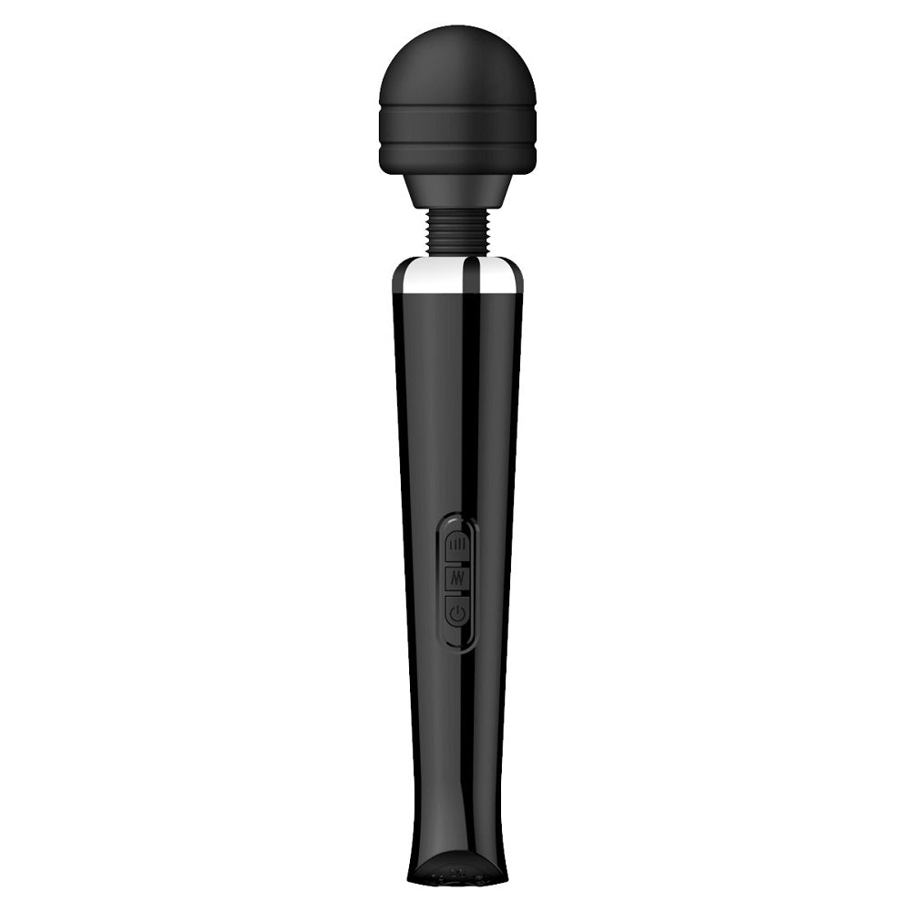 LOVING JOY - RECHARGEABLE MAGIC WAND VIBRATOR BLACK