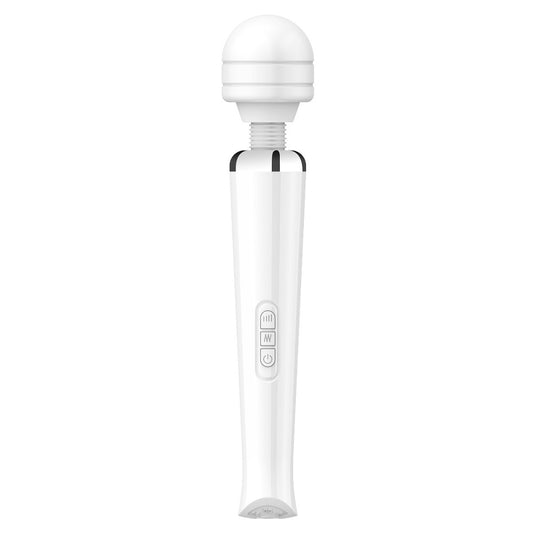 LOVING JOY - RECHARGEABLE MAGIC WAND VIBRATOR WHITE