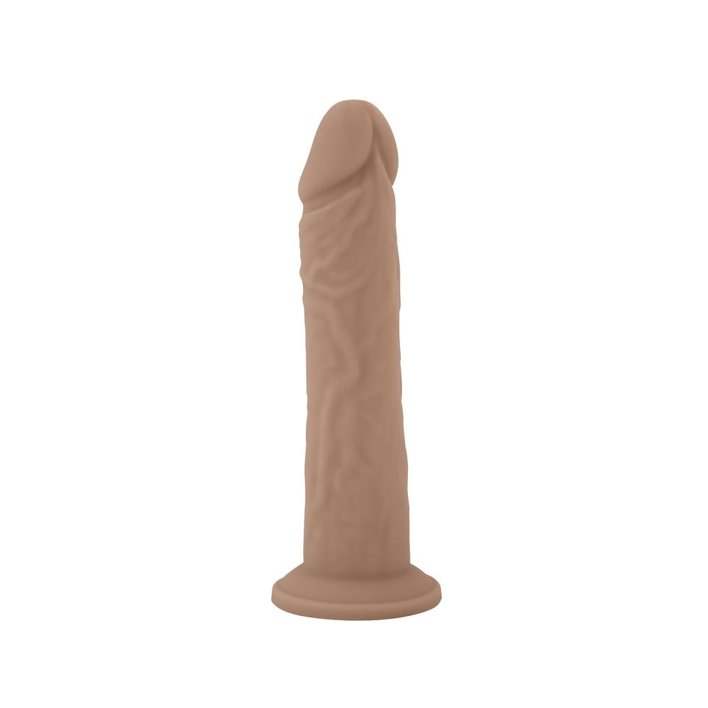 SILEXD - 8 INCH REALISTIC LIQUID SILICONE DILDO WITH SUCTION CUP