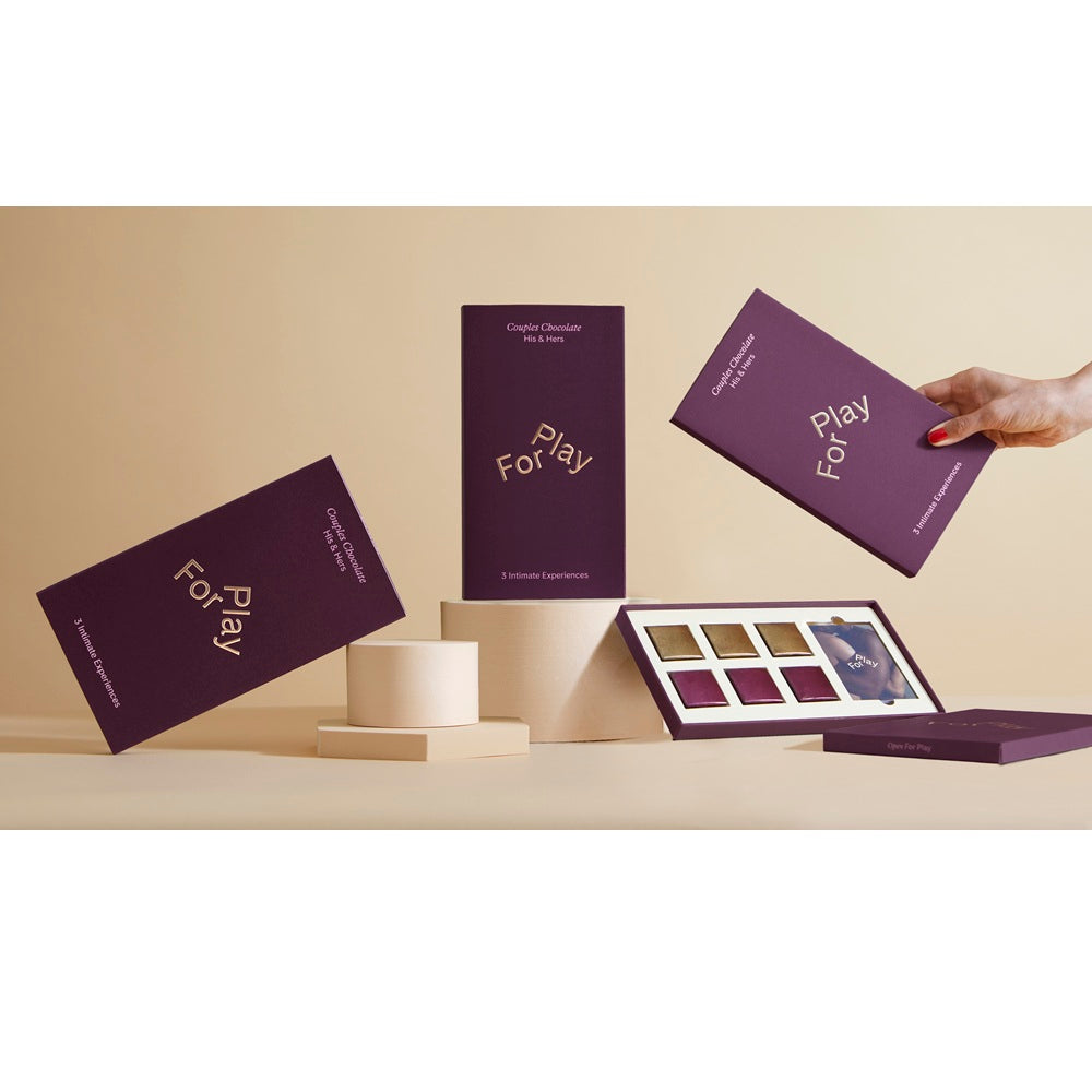 FOR PLAY CHOCOLATES - FOR PLAY HIS AND HERS COUPLES CHOCOLATE MILK