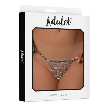 ADALET LINGERIE - NAIA TANGA PLATEADO TALLA ÚNICA