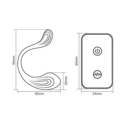 INTOYOU - NAMI HUEVO VIBRADOR CON CONTOL REMOTO SILICONA LÍQUIDA UNIBODY