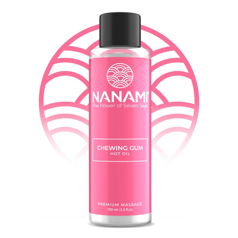 NANAMI - ACEITE DE MASAJE EFECTO CALOR HOT OIL AROMA CHICLE 100ML