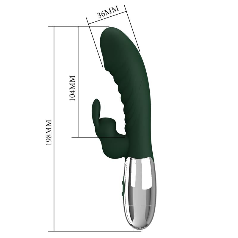 PRETTYLOVE - NAUGHTY BUNNY VIBRADOR 30 FUNCIONES VERDE
