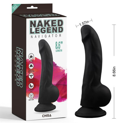 CHISA - NAVIGATO DILDO SILICONA LÍQUIDA 8.6 - 22CM NEGRO