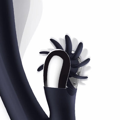 INTOYOU - NAVYSPACE VIBRADOR CON LENGUAS ROTADORAS AZUL