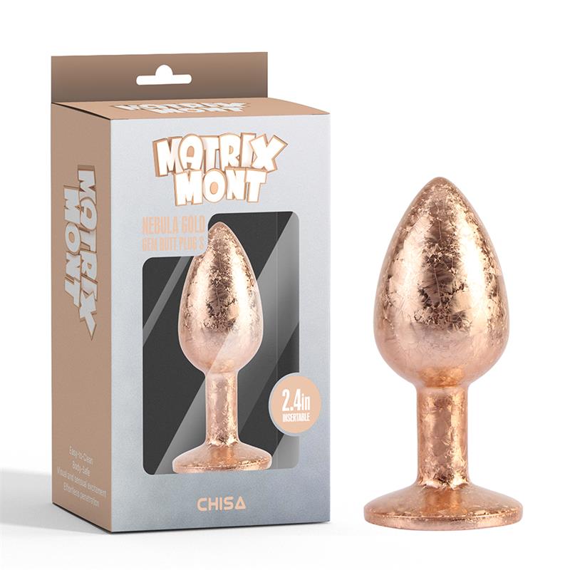 CHISA - NEBULA GOLD GEM PLUG ANAL CON JOYA EN LA BASE TALLA S