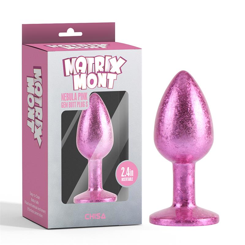 CHISA - NEBULA PINK GEM PLUG ANAL CON JOYA EN LA BASE TALLA S