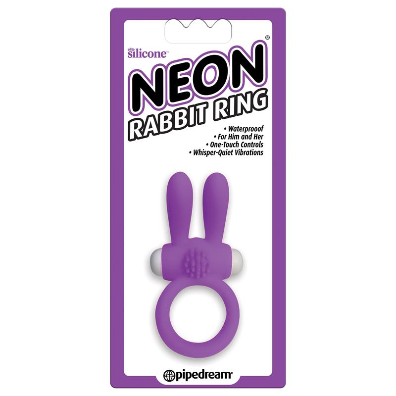 NEON - ANILLO RABBIT COLOR PÚRPURA