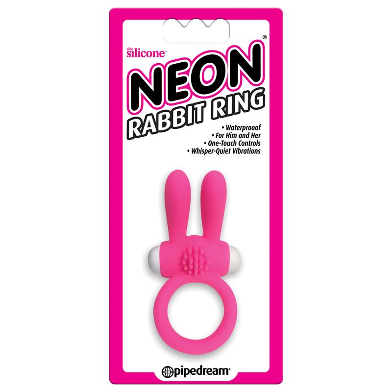 NEON - ANILLO RABBIT COLOR ROSA